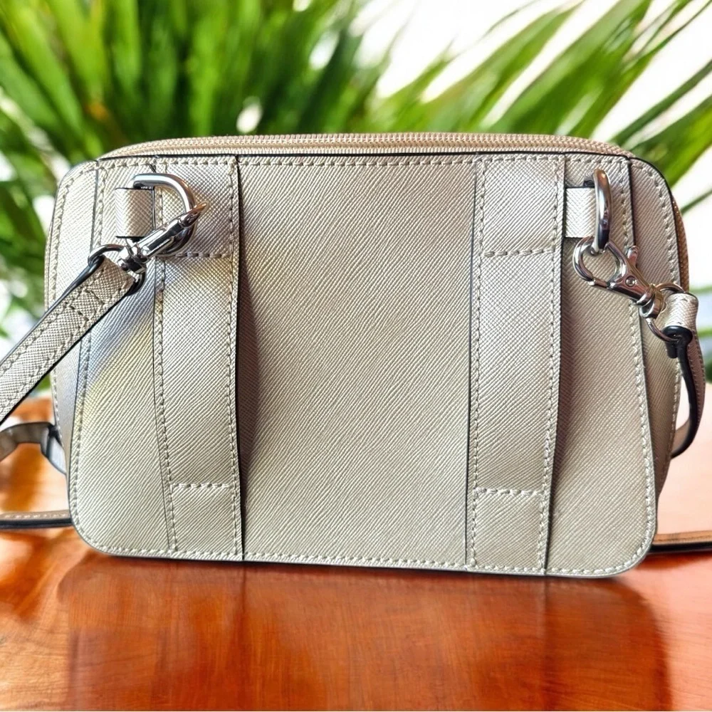 TIGNANELLO Bella RFID Saffiano Leather Crossbody / Belt Bag - Soft Gold
